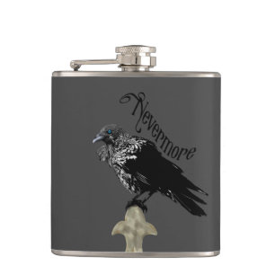 Nevermore Raven Flask