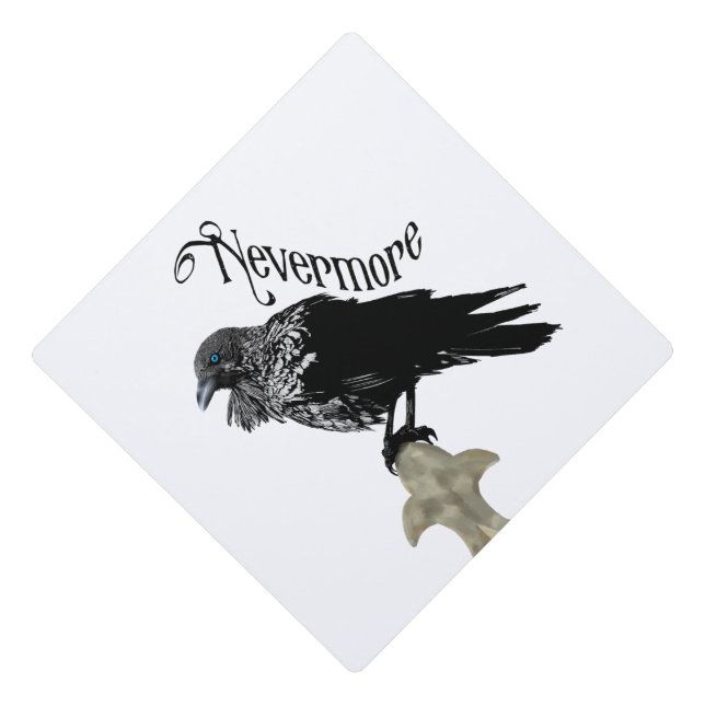 Nevermore Raven Graduation Cap Topper (Front)