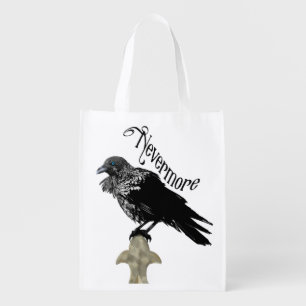Nevermore Raven Grocery Bag