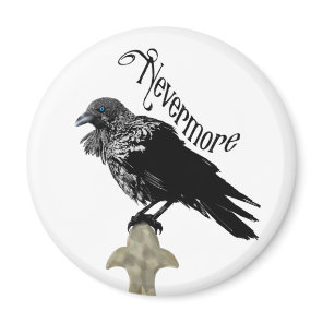 Nevermore Raven Magnet
