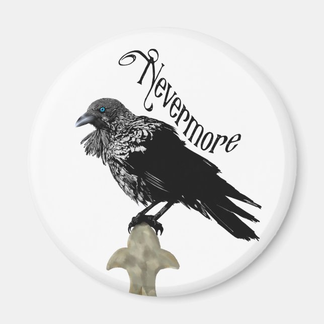 Nevermore Raven Magnet (Front)