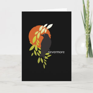 Nevermore - Raven & Moon by Poe Card