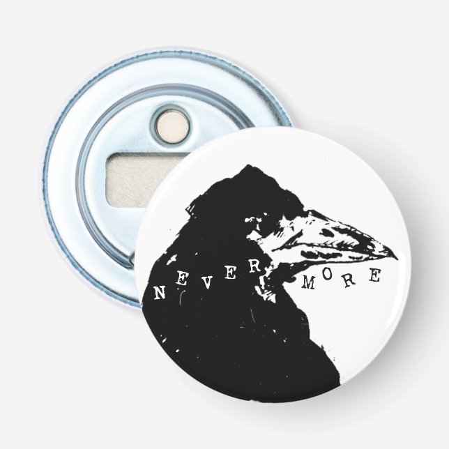 Nevermore Raven of Edgar Allan Poe Bottle Opener (Front)