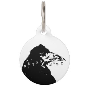 Nevermore Raven of Edgar Allan Poe Pet Tag