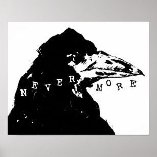 Nevermore Raven of Edgar Allan Poe Poster