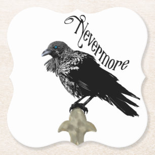 Nevermore Raven Paper Coaster
