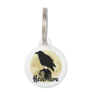 Nevermore Raven Pet ID Tag