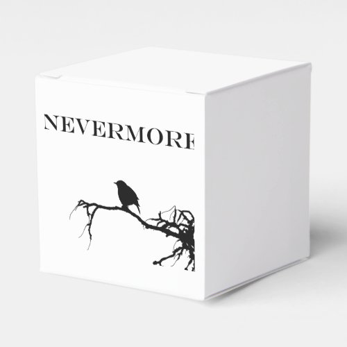 Nevermore Raven Poem Edgar Allan Poe Quote Favor Boxes