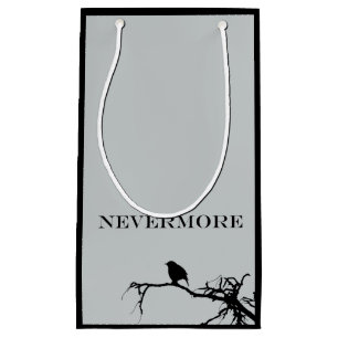 Nevermore Raven Poem Edgar Allan Poe Quote Small Gift Bag