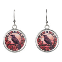 Nevermore Raven Roses Pink Halloween
