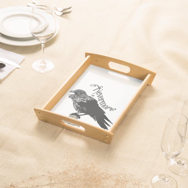 Nevermore Raven Serving Tray (Front)