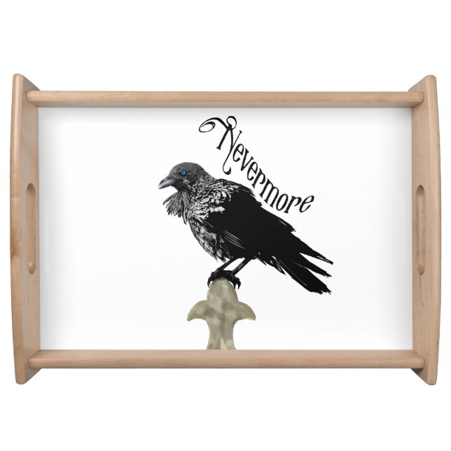 Nevermore Raven Serving Tray (Front)