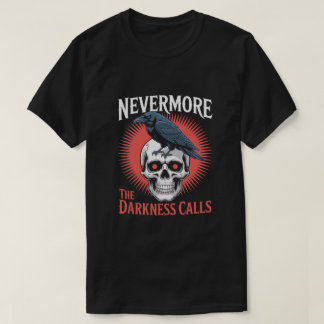 Nevermore Raven Skull Gothic Horror Tee