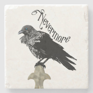 Nevermore Raven Stone Coaster