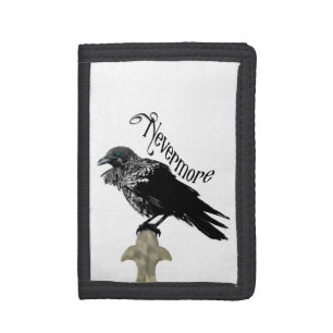 Nevermore Raven Trifold Wallet