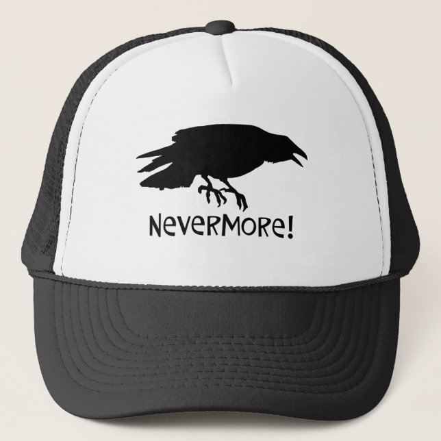 Nevermore Raven Trucker Hat (Front)