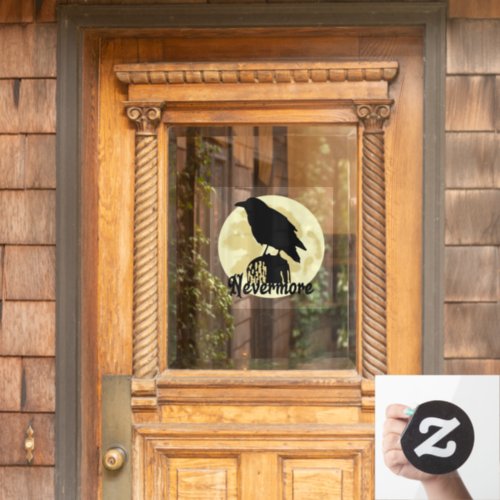Nevermore Raven Window Cling