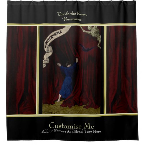Nevermore Shower Curtain
