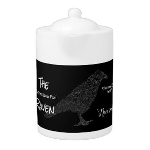 NEVERMORE the poem The Raven   Teapot