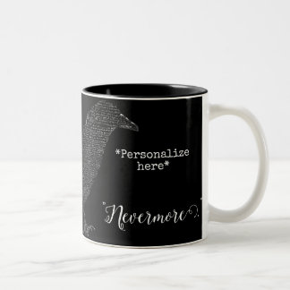 NEVERMORE the poem The Raven Two-Tone Coffee Mug