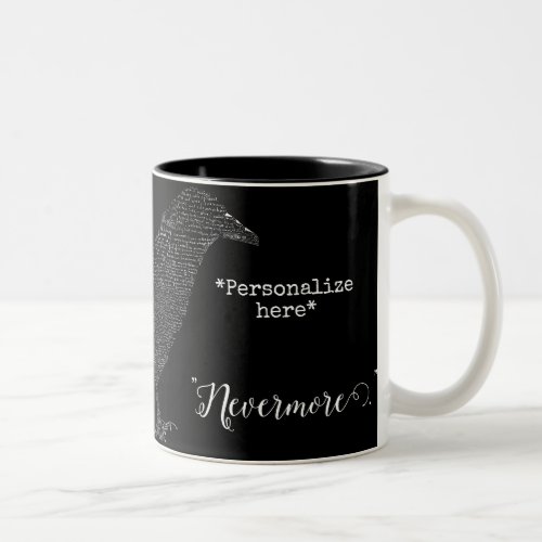 NEVERMORE the poem The Raven  Two_Tone Coffee Mug