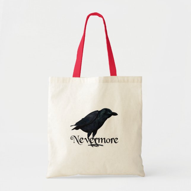 Nevermore - The Raven - E.A. Poe Tote Bag (Front)