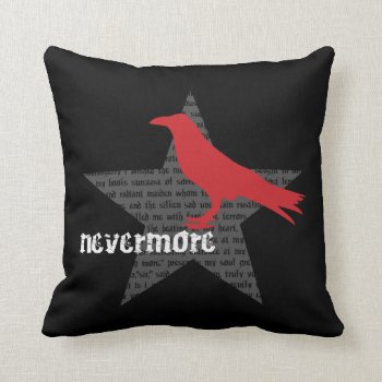 Nevermore Throw Pillow by WaywardMuse at Zazzle