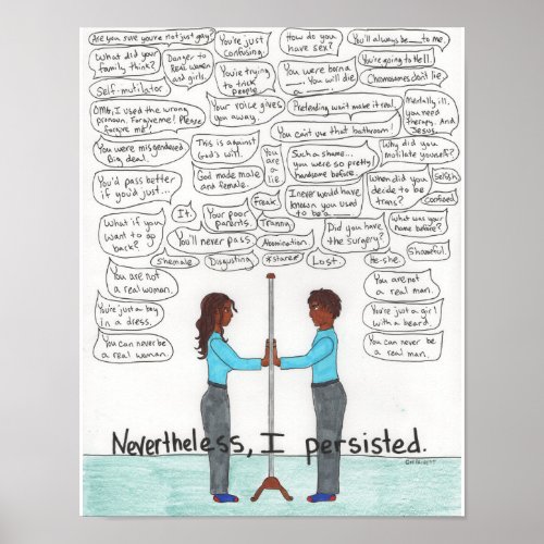 Nevertheless I Persisted 11x14 Poster