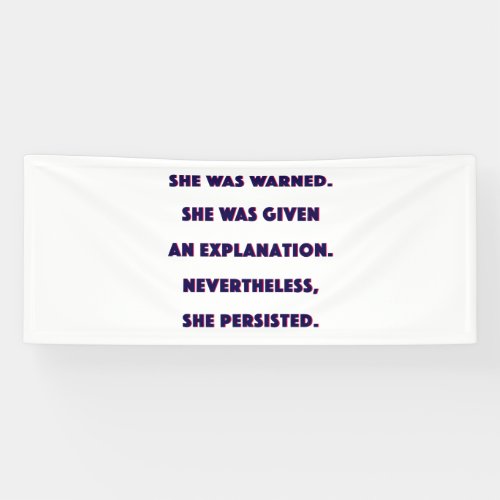 Nevertheless She Persisted Banner