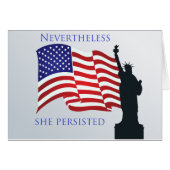 Nevertheless she persisted cards (Front Horizontal)