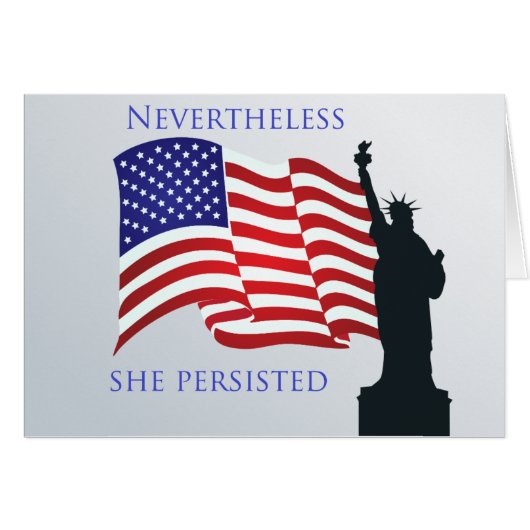 Nevertheless she persisted cards (Front Horizontal)