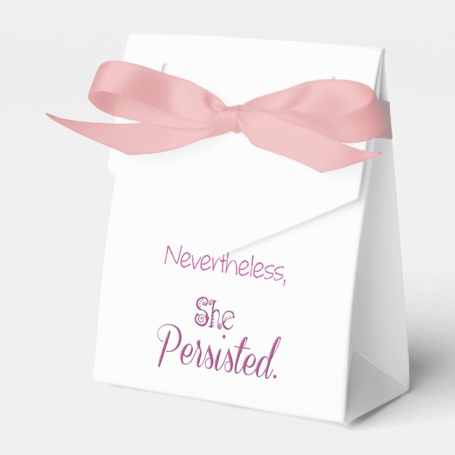 Nevertheless She Persisted Favor Boxes (Front Side)