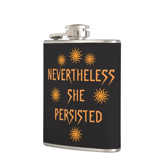 Nevertheless She Persisted Golden Sun Flask