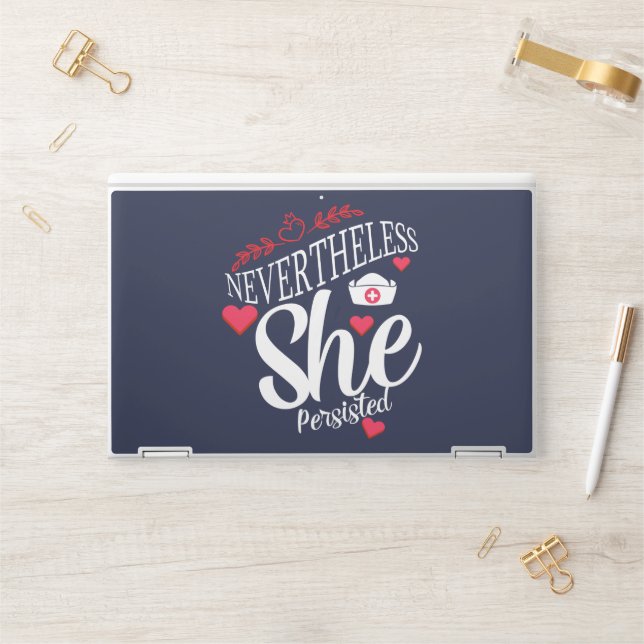 Nevertheless She Persisted HP Laptop Skin (Desk)