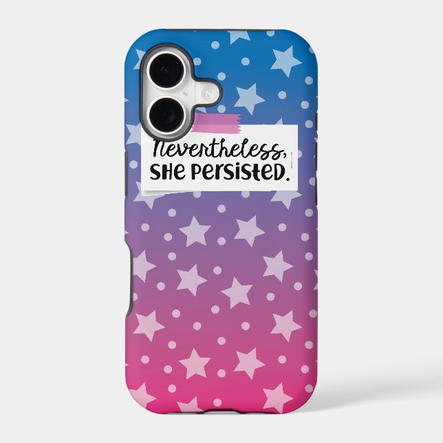 Nevertheless, she persisted iphone case (Back)