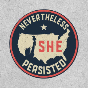 Nevertheless She Persisted Lady Liberty USA Patch