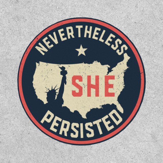 Nevertheless She Persisted Lady Liberty USA Patch (Front)