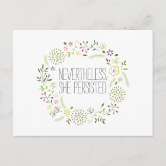 Nevertheless, She Persisted Postcard
