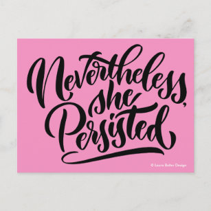 Nevertheless, She Persisted Postcards