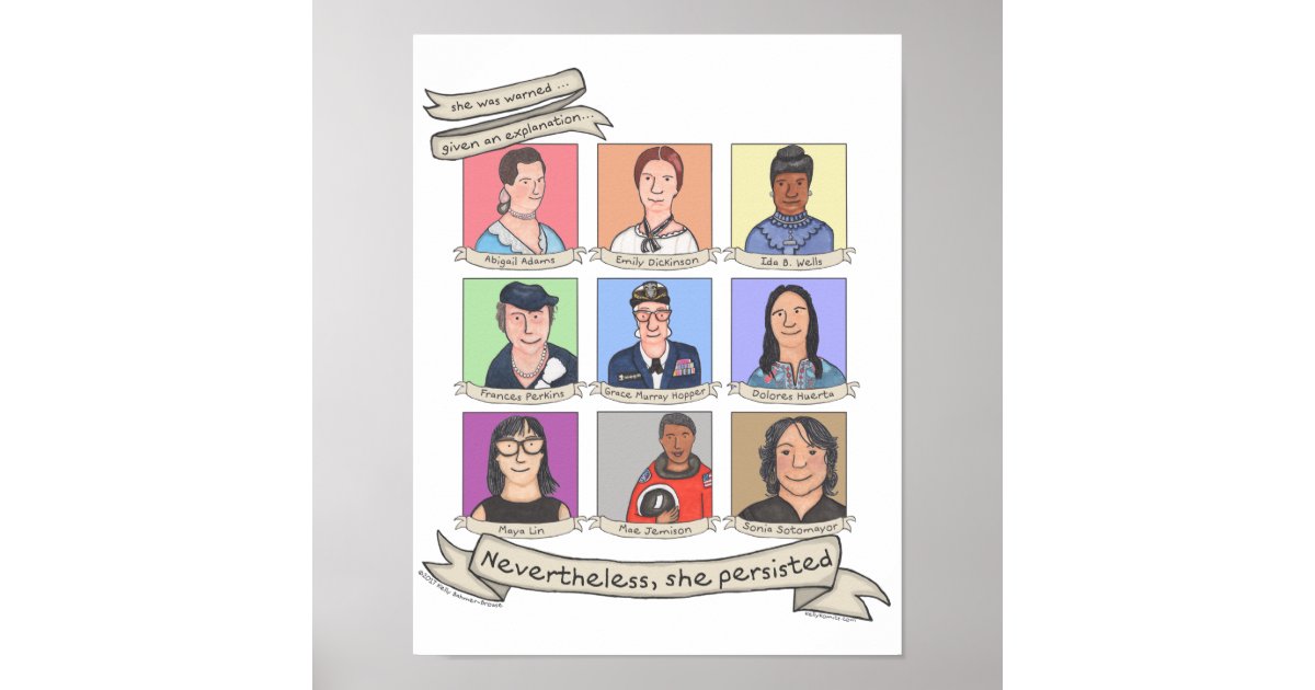 Cobble Hill Puzzle de 1000 pièces – Nevertheless She Persisted – Poster inclus