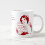 Nevertheless, She Persisted Victorian Lady &amp; Fan 7 Large Coffee Mug at Zazzle
