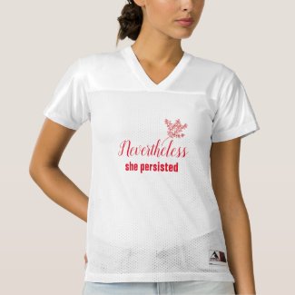 Nevertheless She Persisted With Plant Women's Football Jersey