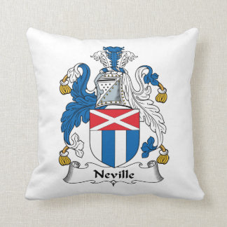 Neville Family Crest Throw Pillow