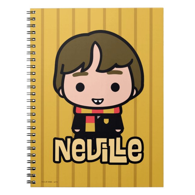 Neville Longbottom Cartoon Character Art Notebook (Front)