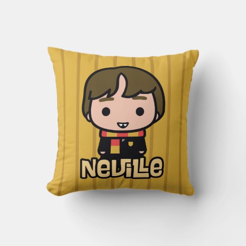 Neville Longbottom Cartoon Character Art Throw Pillow