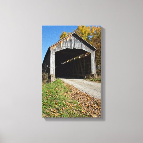 Nevins Covered Bridge Parke County Indiana Canvas Print