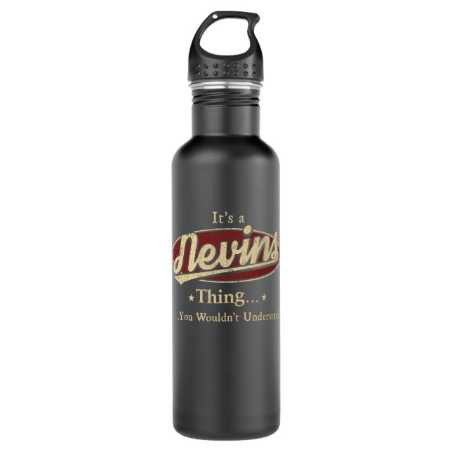 NEVINS Name Water Bottle Gift (Front)