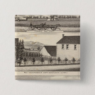 Nevis, Green residences, farms Pinback Button