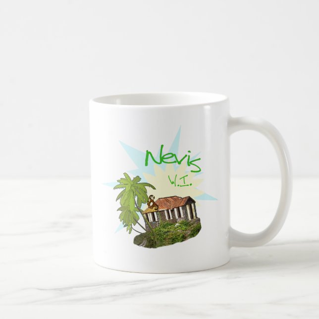 Nevis Island Coffee Mug (Right)