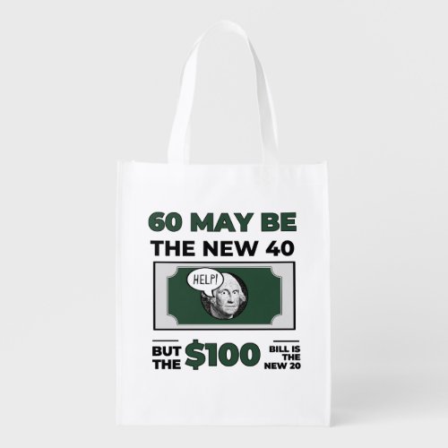 New 100 Dollar Bill Reusable Bag